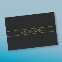 Classy Personalizable Gold Text & Lines