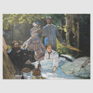Papel De Seda Claude Monet - Almuerzo en la hierba, panel derech