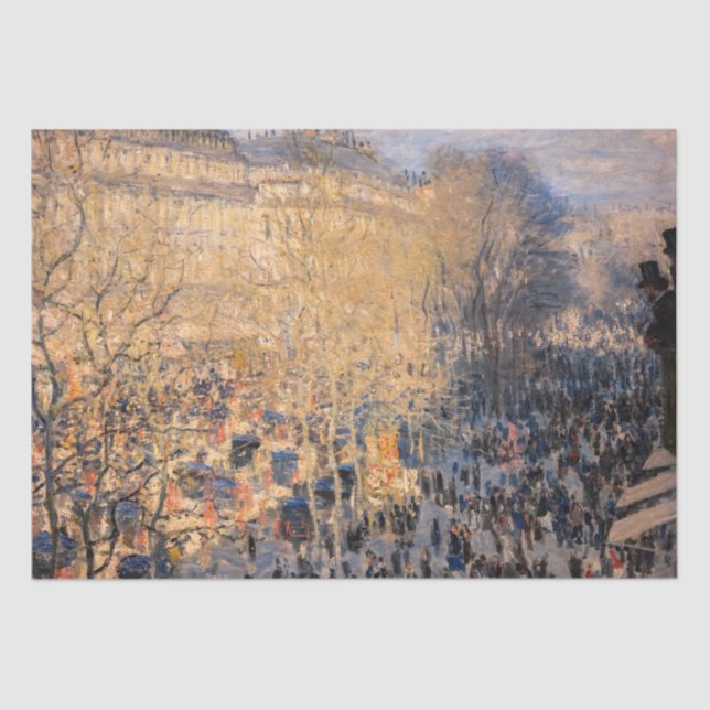 Papel De Seda Claude Monet - Boulevard des Capucines en París (Anverso)