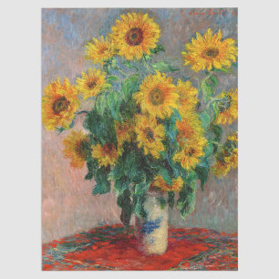 Papel De Seda Claude Monet - Bouquet de girasoles