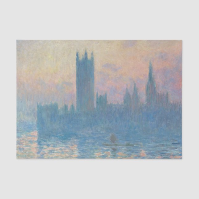 Papel De Seda Claude Monet - Casas del Parlamento (Anverso)