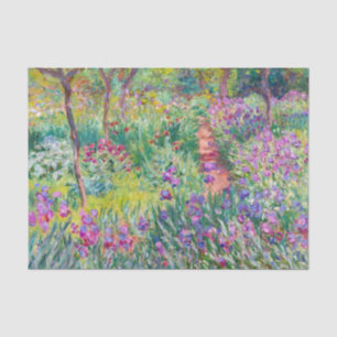 Papel De Seda Claude Monet - El jardín de iris en Giverny