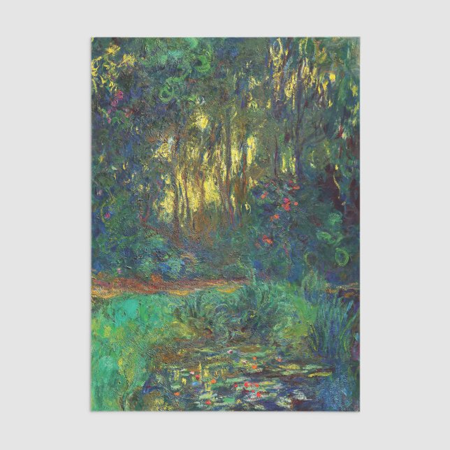 Papel De Seda Claude Monet - Esquina de un estanque con naves ac (Subido por el creador)