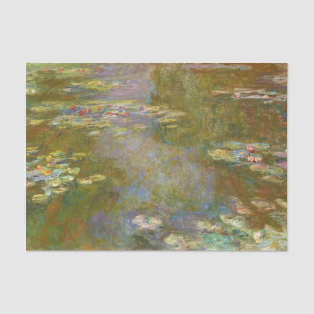 Papel De Seda Claude Monet - Estanque de nenúfares 1917 (Anverso)