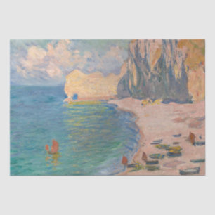 Papel De Seda Claude Monet - Etretat: playa y Falaise d'Amonet