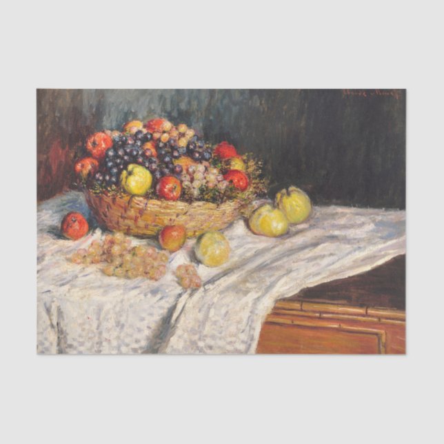 Papel De Seda Claude Monet Fruit still Life (Anverso)