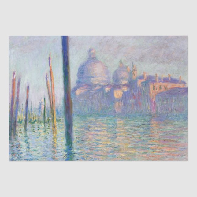 Papel De Seda Claude Monet - Gran Canal, Venecia (Anverso)