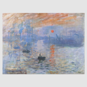 Papel De Seda Claude Monet Impresión Amanecer 1872 Puerto Arte