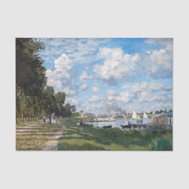 Papel De Seda Claude Monet - La cuenca de Argenteuil (Anverso)