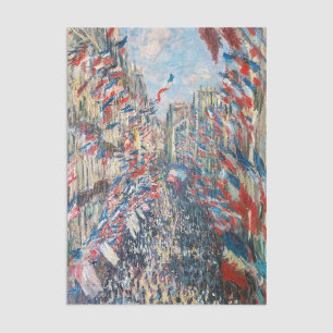 Papel De Seda Claude Monet - La Rue Montorgueil - París
