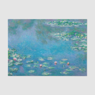 Papel De Seda Claude Monet. Lilies de agua. Impresionismo francé
