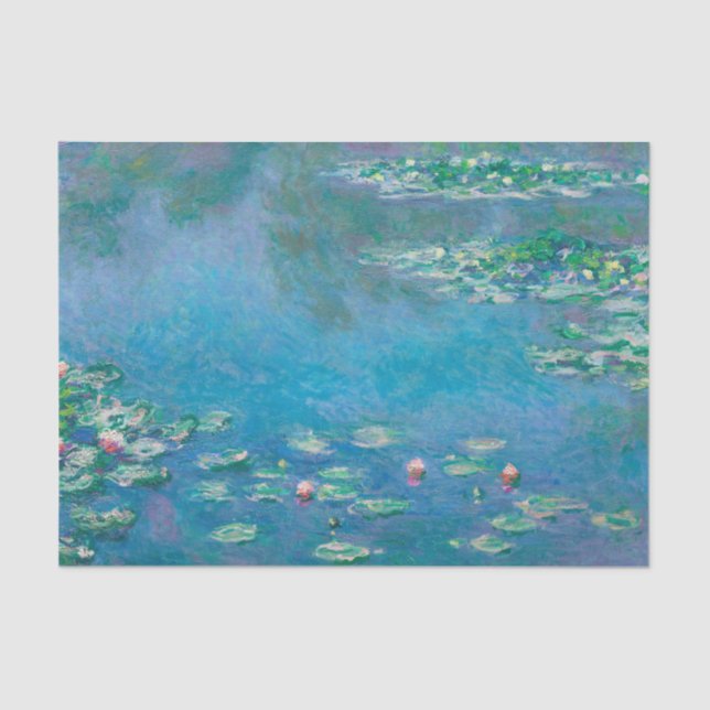 Papel De Seda Claude Monet. Lilies de agua. Impresionismo francé (Anverso)