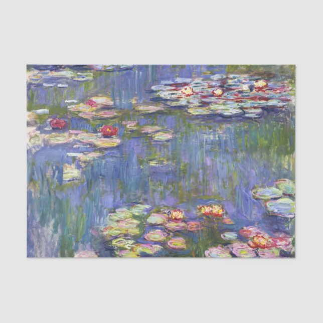 Papel De Seda Claude Monet - Lilies de agua / Nympheas (Anverso)