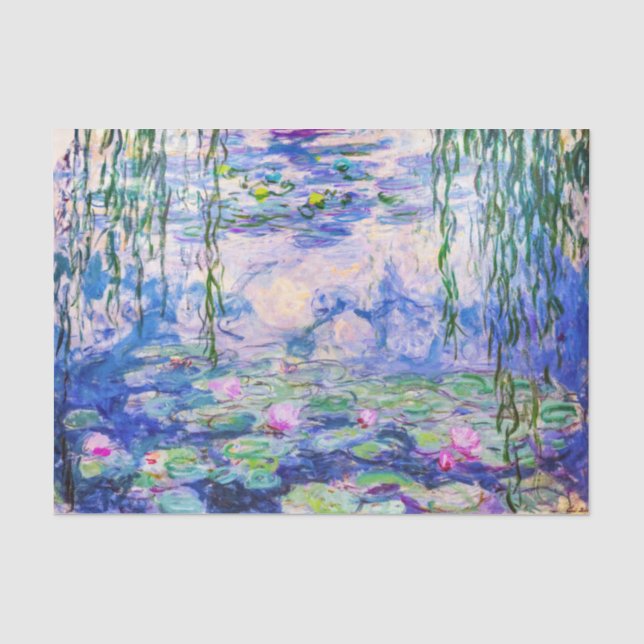 Papel De Seda Claude Monet - Lilies de agua / Nympheas 1919 (Anverso)