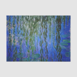 Papel De Seda Claude Monet - Lilis de agua con sauce lloroso