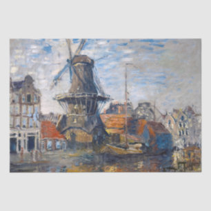 Papel De Seda Claude Monet - Molino de viento, Amsterdam