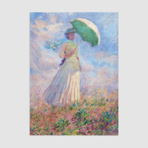 Papel De Seda Claude Monet - Mujer con Parasol a la derecha