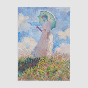 Papel De Seda Claude Monet - Mujer con Parasol a la izquierda