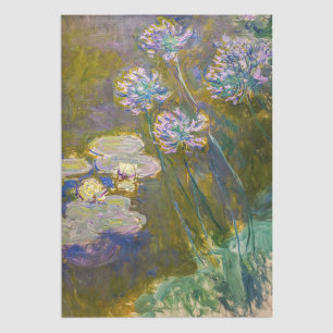 Papel De Seda Claude Monet - Nenúfares y Agapanto