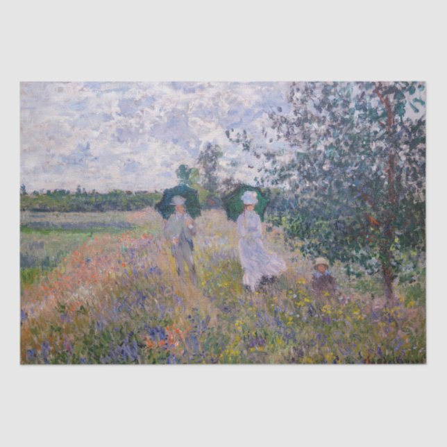Papel De Seda Claude Monet - Paseo cerca de Argentina (Anverso)