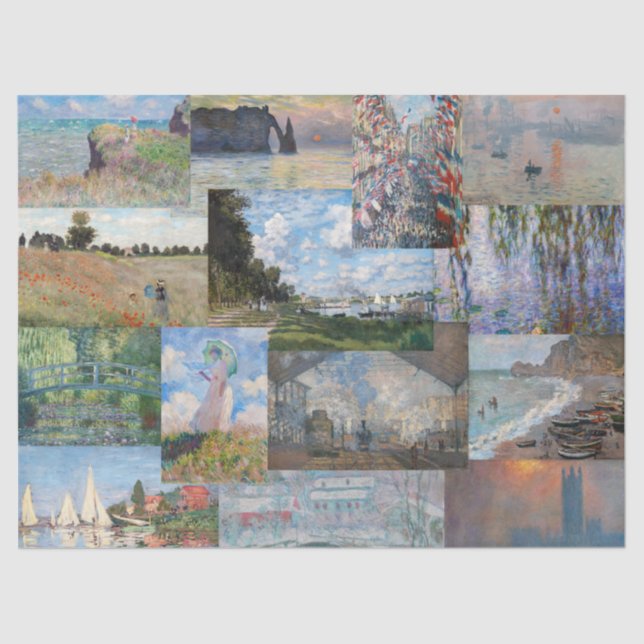 Papel De Seda Claude Monet - Patchwork (Anverso)