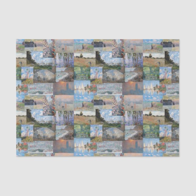 Papel De Seda Claude Monet - Patchwork (Anverso)