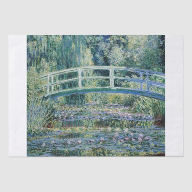 Papel De Seda Claude Monet | Puente Japonés (La Lirio-Agua) (Anverso)