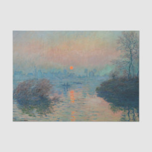 Papel De Seda Claude Monet - Puesta de sol en el Sena en Lavacou