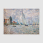 Papel De Seda Claude Monet - Regata de barcos en Argenteuil<br><div class="desc">Regata de barcos en Argenteuil / Regate un Argenteuil - Claude Monet,  Petróleo en lienzo,  1874</div>
