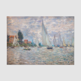 Papel De Seda Claude Monet - Regata de barcos en Argenteuil