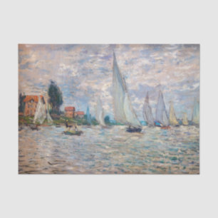 Papel De Seda Claude Monet - Regata de barcos en Argenteuil