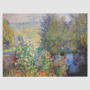 Papel De Seda Claude Monet - Rincón del jardín en Montgeron