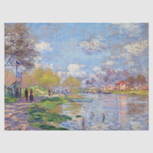 Papel De Seda Claude Monet Spring por el Sena