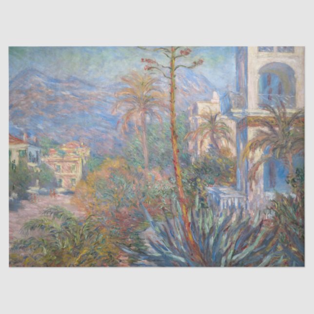 Papel De Seda Claude Monet - Villas de Bordighera (Anverso)