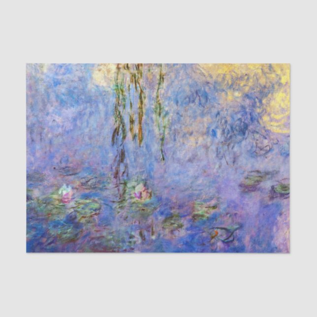 Papel De Seda Claude Monet - Water Lilies (Anverso)