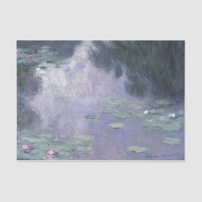 Papel De Seda Claude Monet Water Lilies 1907 Nymphéas GalleryHD (Anverso)