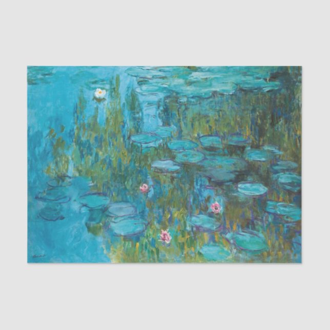 Papel De Seda Claude Monet Water Lilies Nymphéas GalleryArte HD (Anverso)