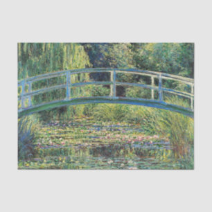 Papel De Seda Claude Monet - Water Lily Pond y Puente Japanés