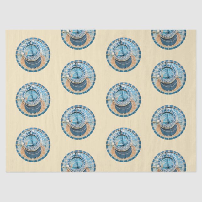 Papel De Seda Clausura del Reloj Astronómico de Praga, República (Anverso)