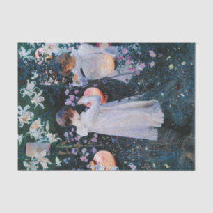 Papel De Seda Clavel, Lirio, Lirio, Rosa de John Singer Sargent