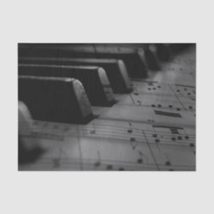 Papel De Seda Claves de piano de música