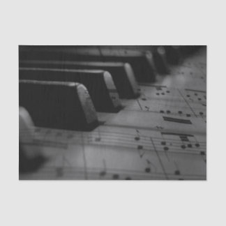 Papel De Seda Claves de piano de música