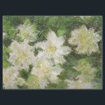 Papel De Seda Clematis blancos de Claude Monet Tissue Paper<br><div class="desc">Claude Monet - Maestría en la Serie de Arte</div>