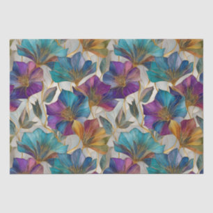 Papel De Seda Clematis morado de Art Nouveau