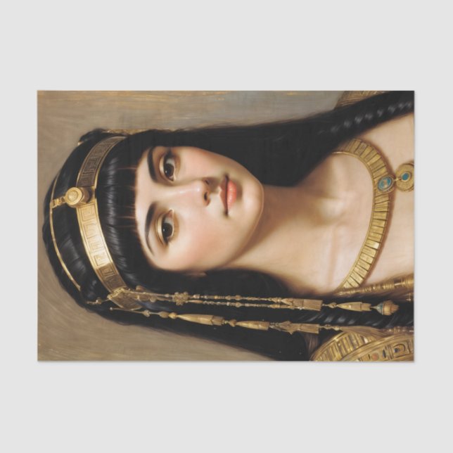 Papel De Seda Cleopatra Egyptian Pharaoh Queen Art (Anverso)