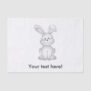 Papel De Seda Clíparte de conejo blanco