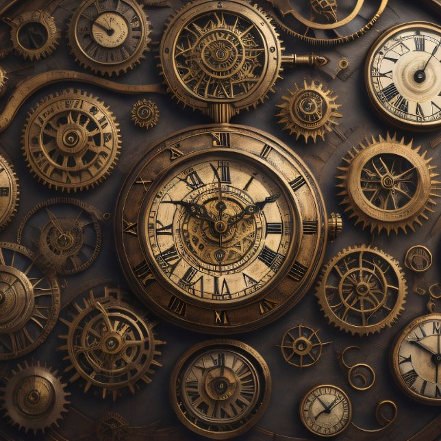 Papel De Seda Clocks and pocket watches Steampunk Tissue paper (Subido por el creador)