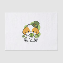 Papel De Seda Clover Pup Love - Diseño de perros del Día de San
