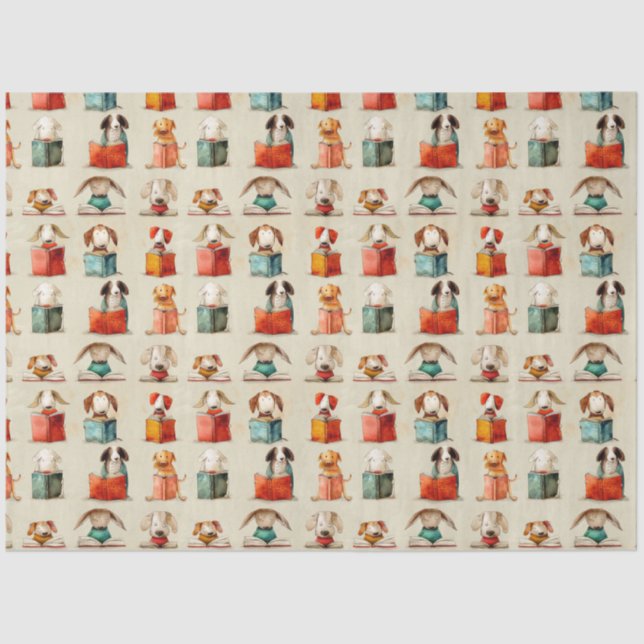 Papel De Seda Club de libros de perros (Anverso)