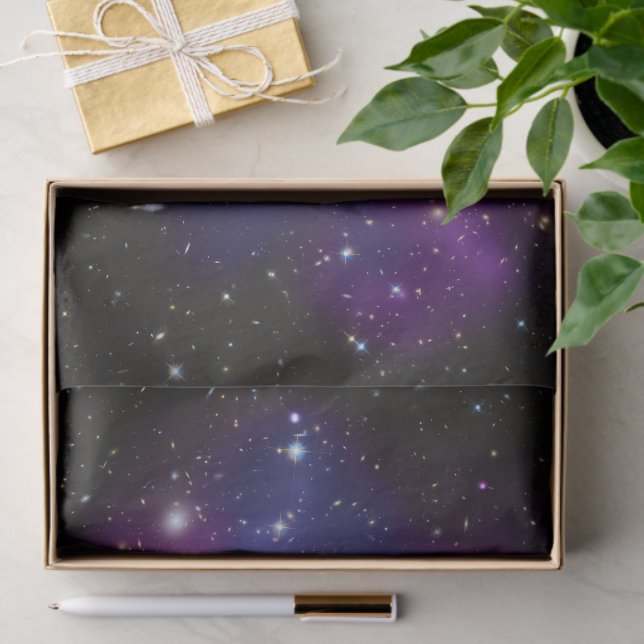Papel De Seda Clúster de galaxia púrpura Celestial (Regalo )
